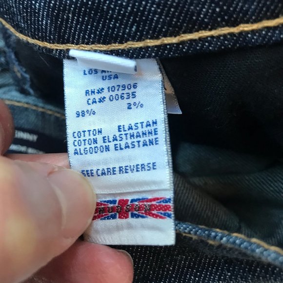 HUDSON Girl's Skinny Jeans Distressed Size 14 - Picture 8 of 8